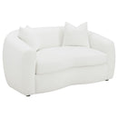 Isabella  Faux Sheepskin Upholstered Sofa Set Natural