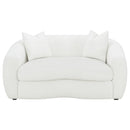 Isabella  Faux Sheepskin Upholstered Sofa Set Natural