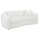 Isabella  Faux Sheepskin Upholstered Sofa Set Natural