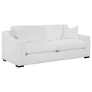 Ashlyn  Upholstered Sloped Arm Sofa Set White