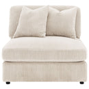 Blaine Upholstered Armless Chair Sand