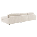 Blaine Upholstered Reversible Chaise Sectional Sofa Fog