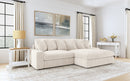 Blaine Upholstered Reversible Chaise Sectional Sofa Fog