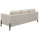Tilly  Upholstered Track Arm Sofa Set Oatmeal