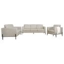 Tilly  Upholstered Track Arm Sofa Set Oatmeal