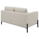 Tilly Upholstered Track Arm Loveseat Oatmeal