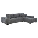 Octavia Upholstered Sectional Chaise Sofa Camel
