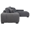 Octavia Upholstered Sectional Chaise Sofa Camel