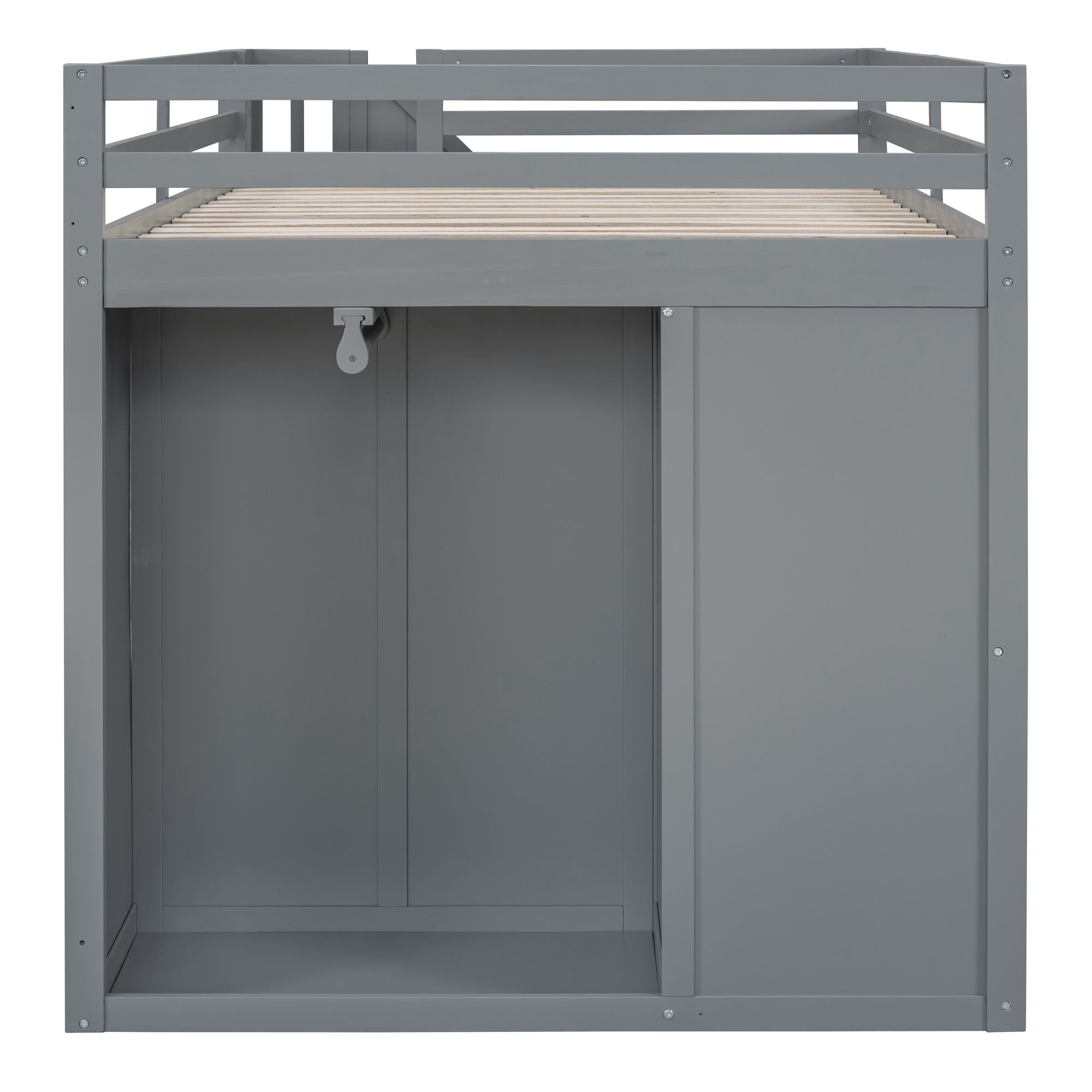 Loft Bed With Built In Wardrobes, Cabinets And Drawers