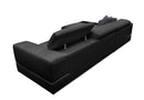 Divani Casa Pella Mini - Modern Black Leather Left Facing Sectional Sofa