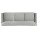 Vaughn Fabric Upholstered Flared Arm Sofa Set Grey