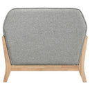 Vaughn Fabric Upholstered Flared Arm Accent Chair Grey