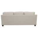 Glenn Upholstered English Arm Sofa Light Grey and Blue