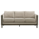 Islington Upholstered Panel Arm Sofa Set Taupe