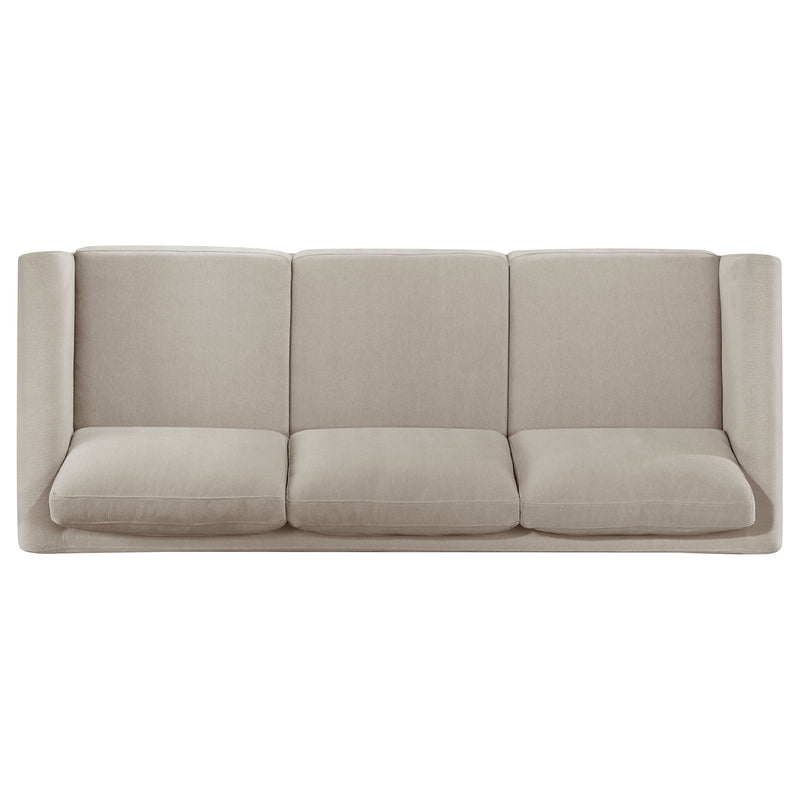 Islington Upholstered Panel Arm Sofa Set Taupe