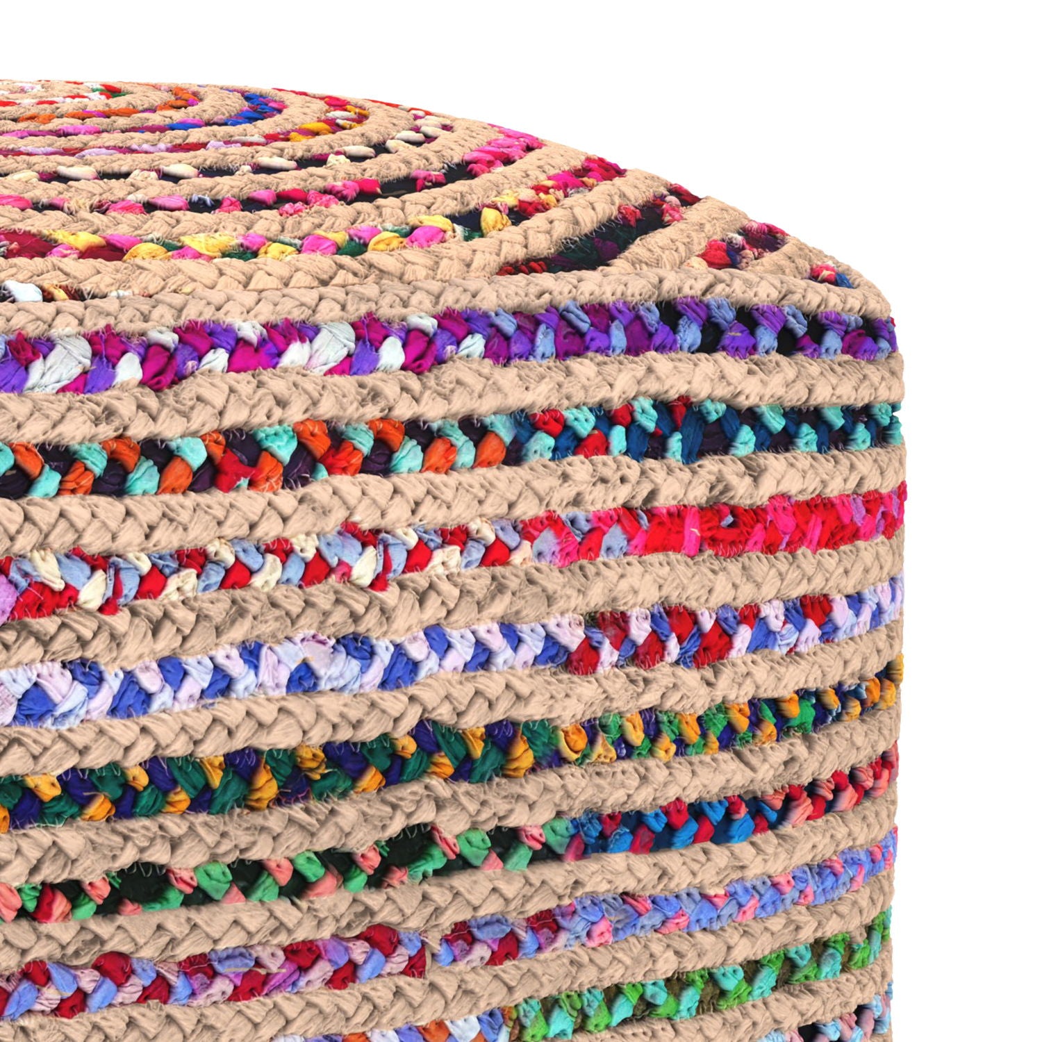Margo - Square Pouf - Multicolor