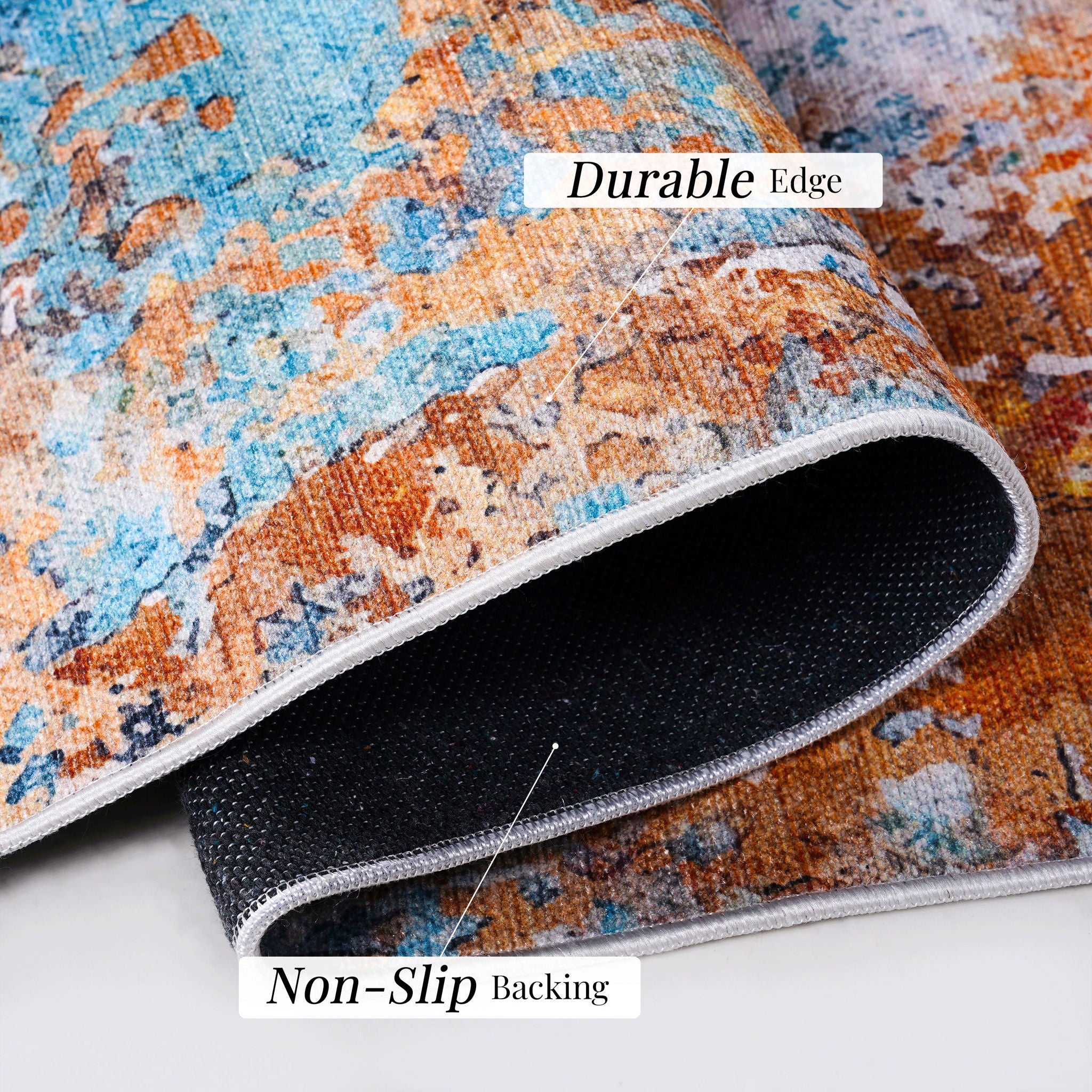 Maval - Stunning Washable Runner Rug