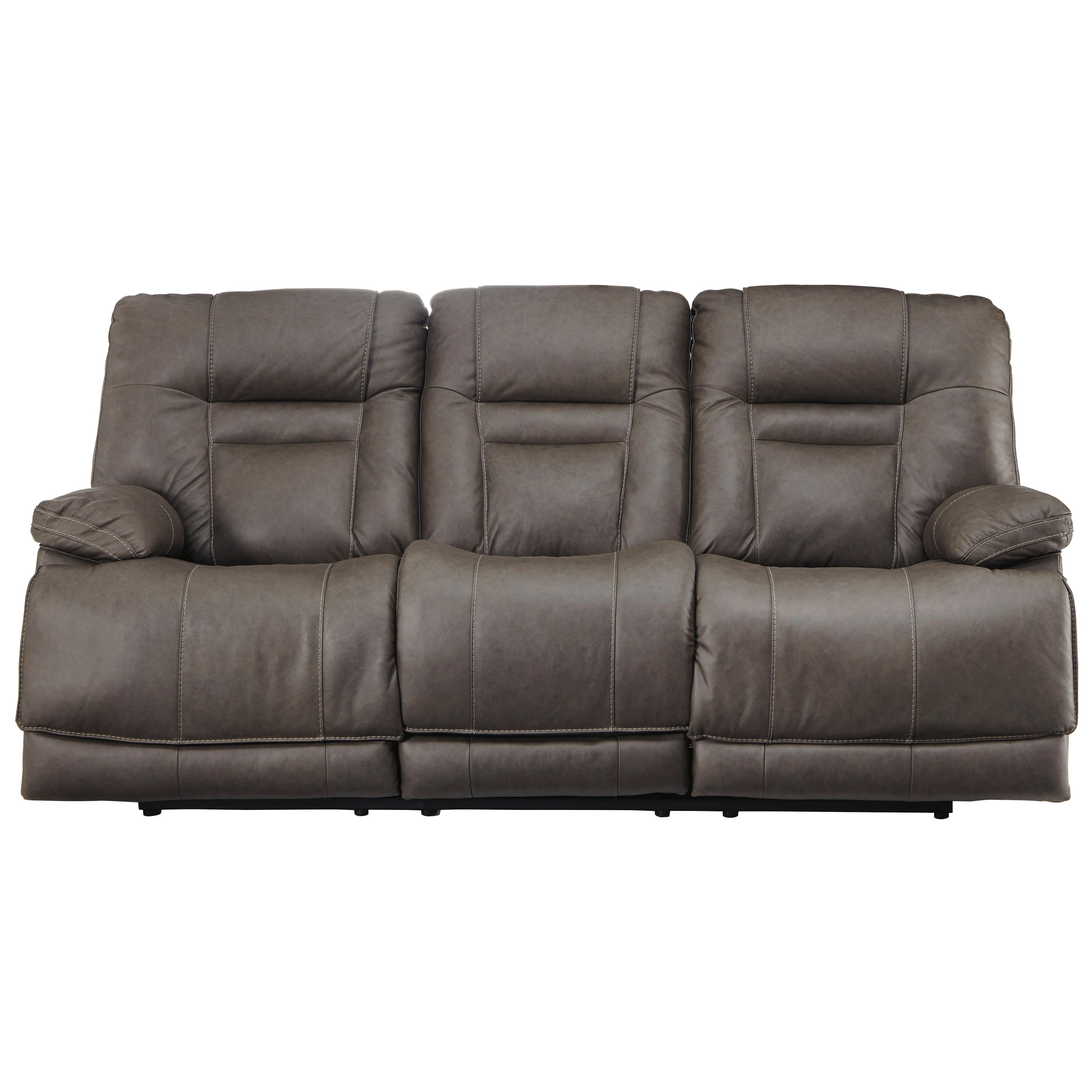 Signature Design by Ashley Wurstrow Power Reclining Leather Match Sofa U5460215 IMAGE 1