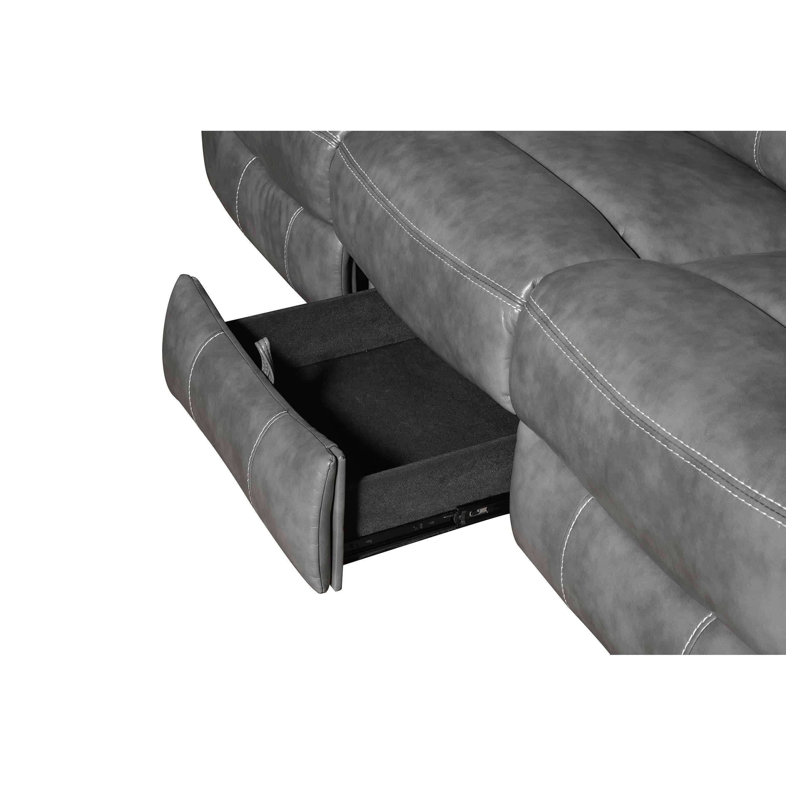 Diamond Modern Furniture COA Conrad Reclining Leatherette Sofa 650354 IMAGE 12