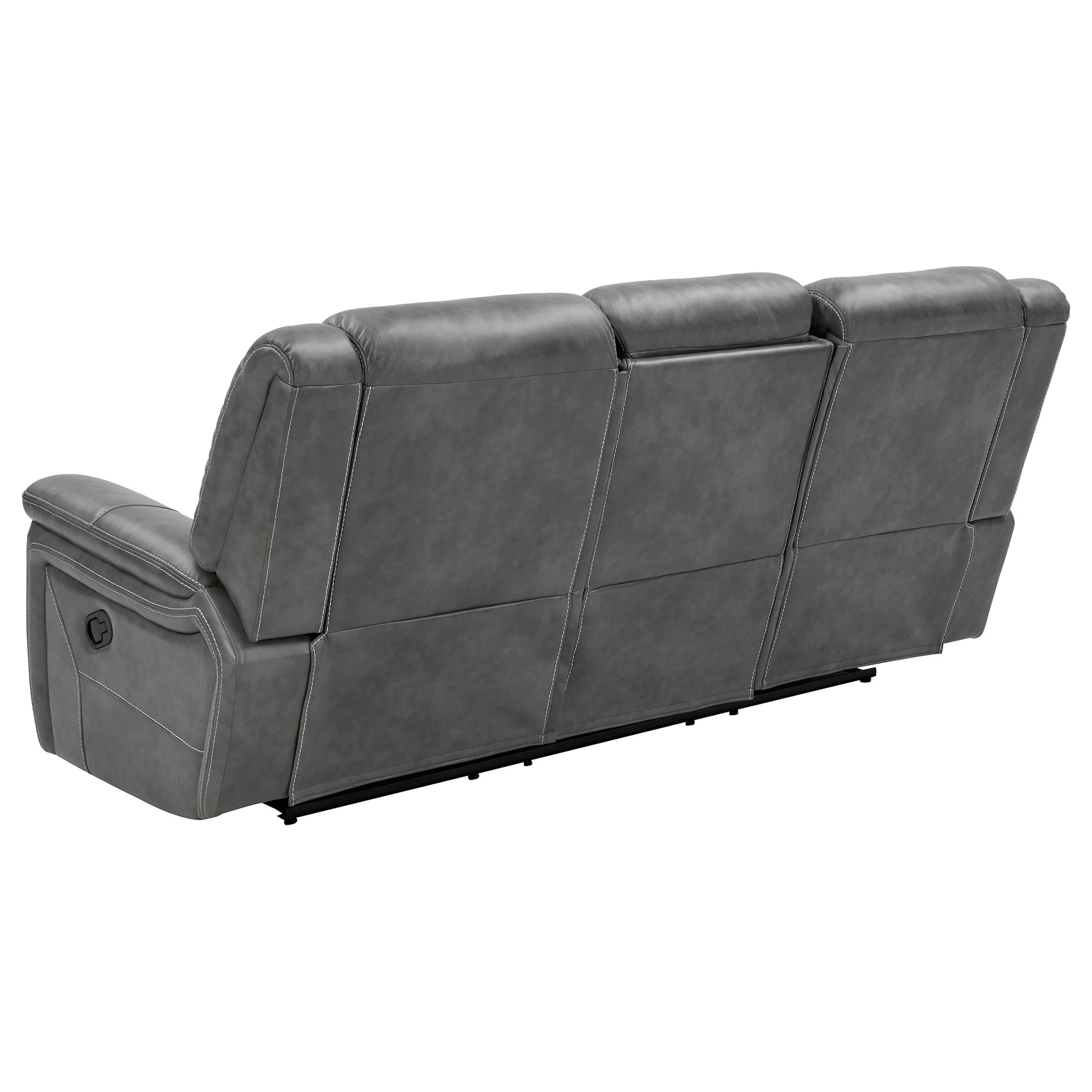 Diamond Modern Furniture COA Conrad Reclining Leatherette Sofa 650354 IMAGE 4