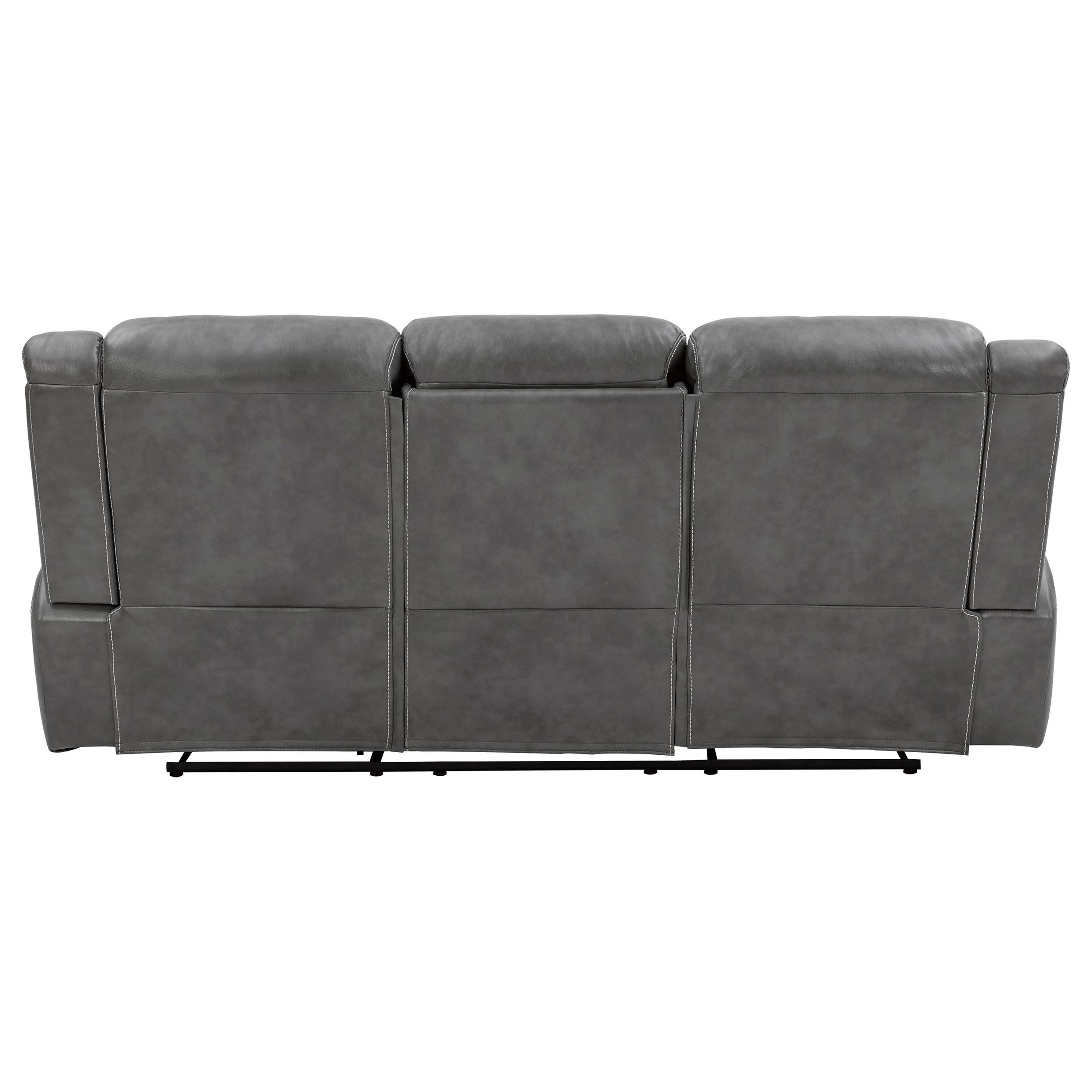 Diamond Modern Furniture COA Conrad Reclining Leatherette Sofa 650354 IMAGE 5