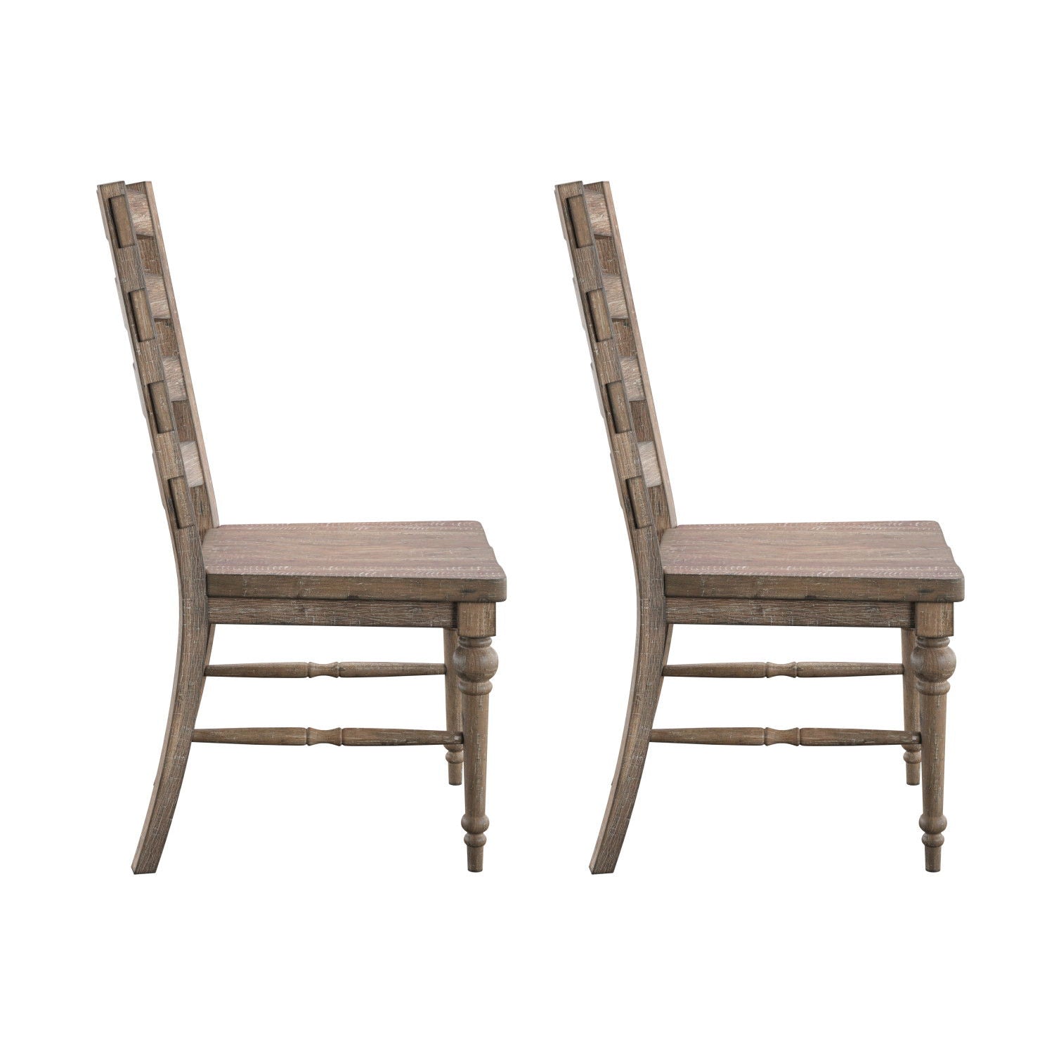 Ladderback Dining Chairs, (Set of 2) - Taupe