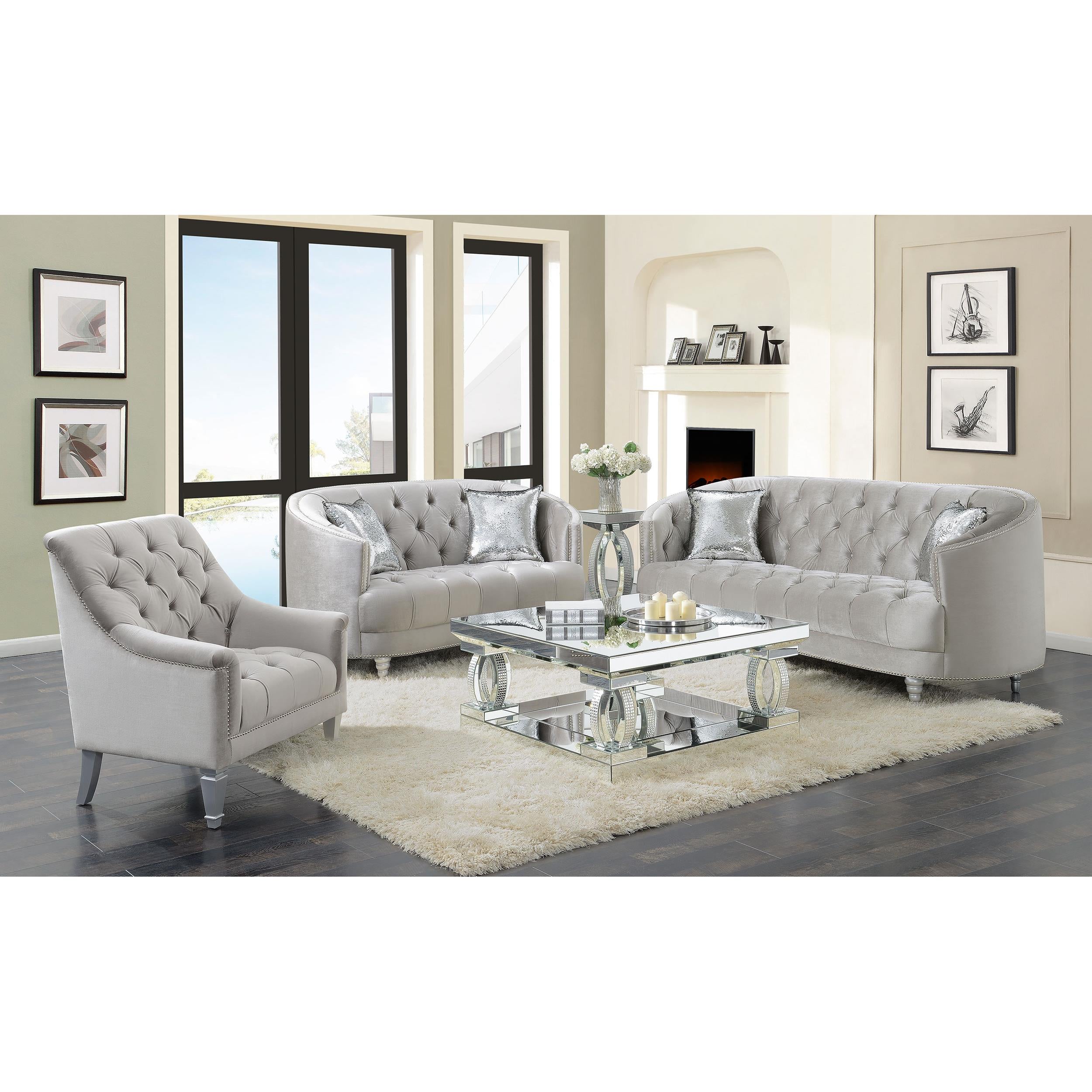 Diamond Modern Furniture COA Avonlea Stationary Fabric Sofa 508461 IMAGE 10