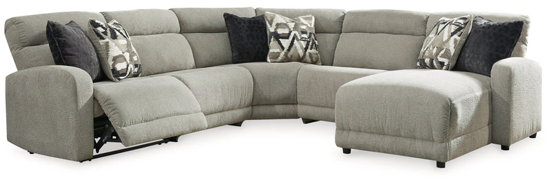 5-Piece Power Reclining Sectional with Chaise