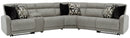 5-Piece Power Reclining Sectional with Chaise