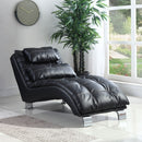 Dilleston Faux Leather Upholstered Tufted Chaise