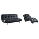 Dilleston Faux Leather Upholstered Tufted Chaise