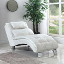 Dilleston Faux Leather Upholstered Tufted Chaise