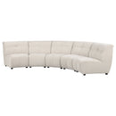 Charlotte  Upholstered Modular Sectional Sofa Ivory