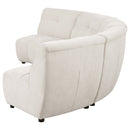 Charlotte  Upholstered Modular Sectional Sofa Ivory