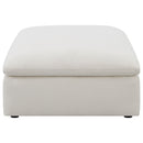 Hobson Square Upholstered Ottoman Charcoal