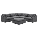 Hobson  Upholstered Modular Sectional Sofa Charcoal