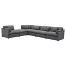 Hobson  Upholstered Modular Sectional Sofa Charcoal