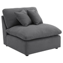 Hobson  Upholstered Modular Sectional Sofa Charcoal