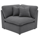 Hobson  Upholstered Modular Sectional Sofa Charcoal