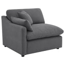 Hobson  Upholstered Modular Sectional Sofa Charcoal
