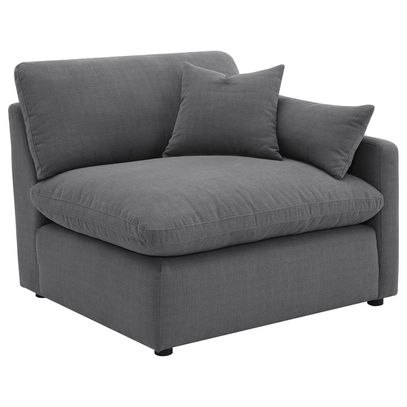 Hobson  Upholstered Modular Sectional Sofa Charcoal
