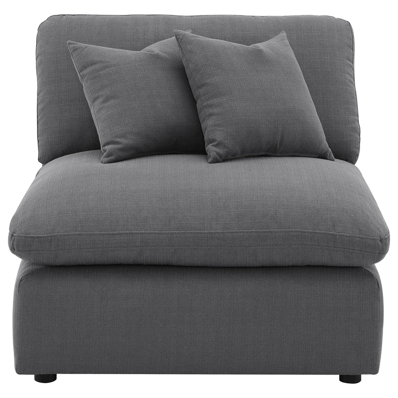 Hobson Upholstered Armless Chair Ivory