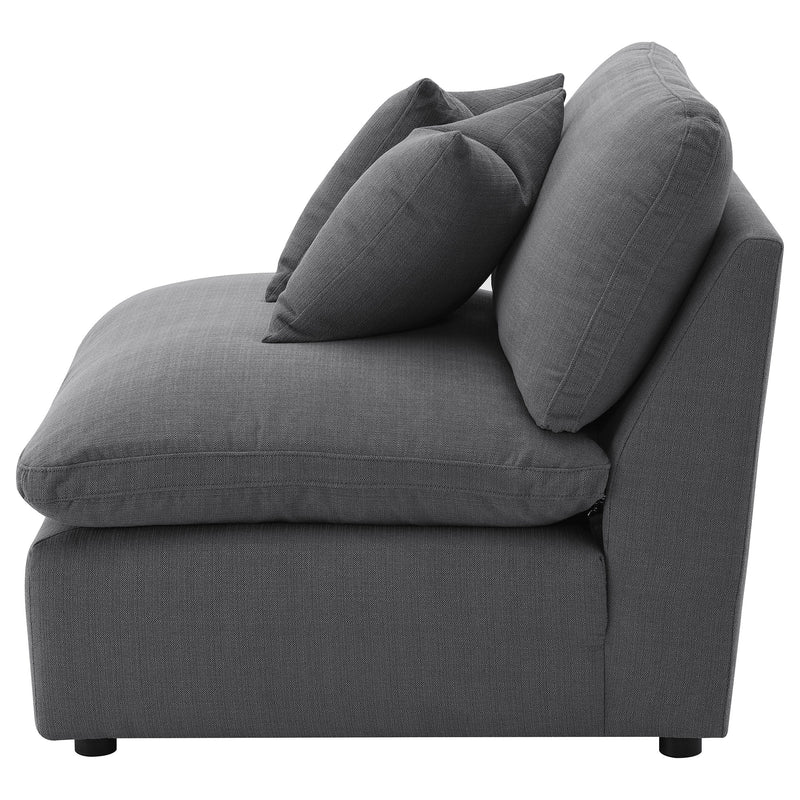 Hobson Upholstered Armless Chair Ivory