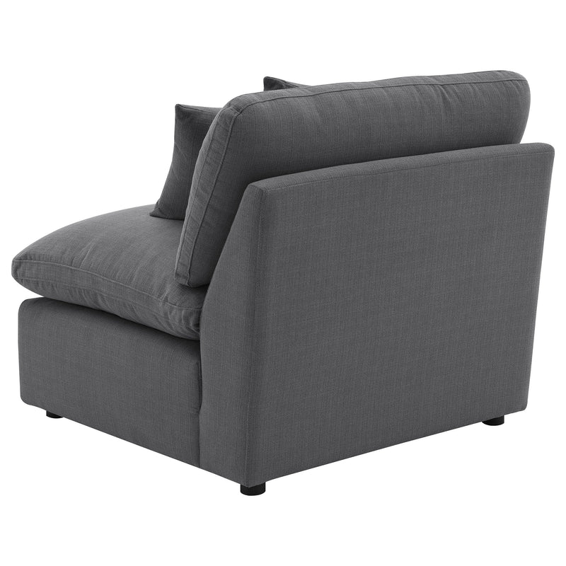 Hobson Upholstered Armless Chair Ivory