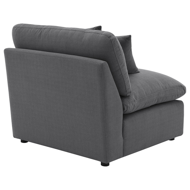 Hobson Upholstered Armless Chair Ivory