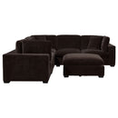 Lakeview  Upholstered Modular Sectional Chocolate