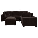 Lakeview  Upholstered Modular Sectional Chocolate