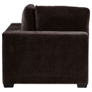 Lakeview Upholstered Corner Chair Dark Chocolate