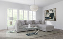 Cambria  Upholstered Modular Sectional Sofa Grey