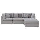 Cambria  Upholstered Modular Sectional Sofa Grey